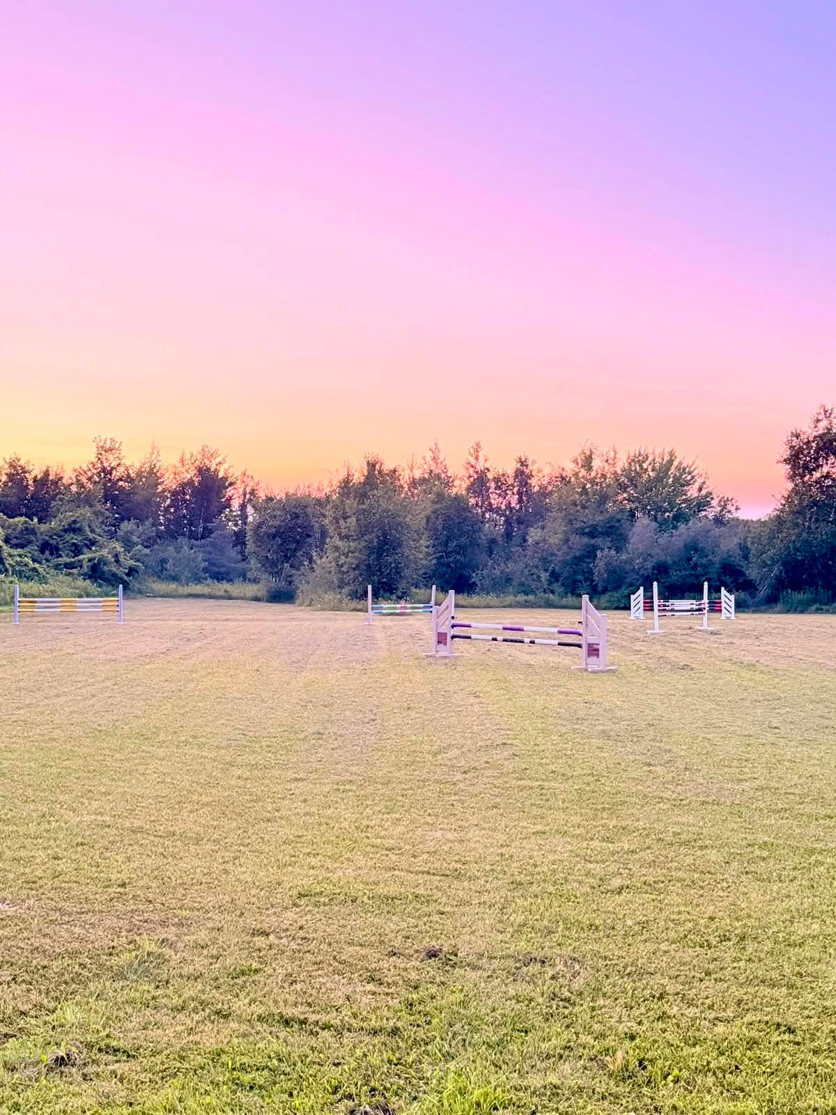 Outdoor Arena at Sunset